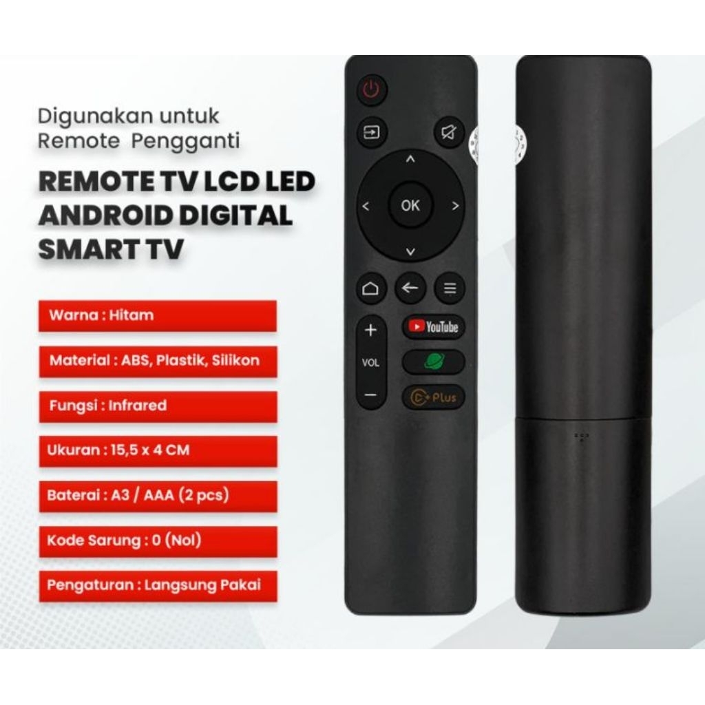REMOT TV COOCAA smart tv 32S3U 40S3U remot COOCAA LED LCD SMART