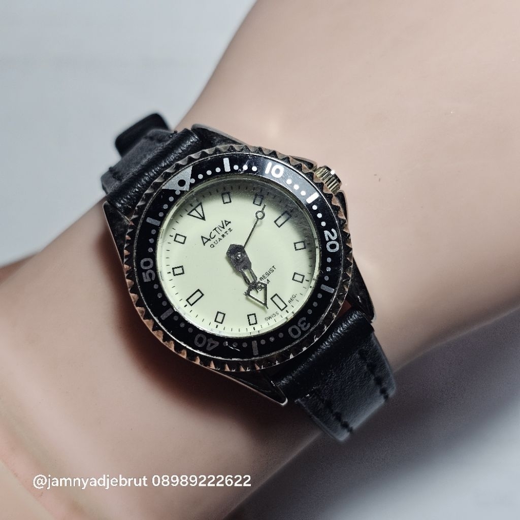 Jam Diver Activa Ladies Silber White Bekas