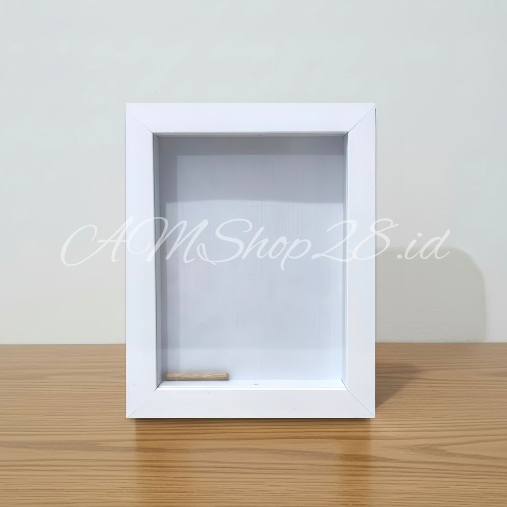 Bingkai 3D bunga kering ukuran 15×20cm, bingkai foto aesthetic