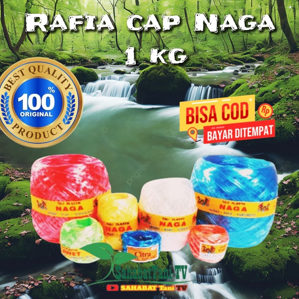 Rafia Cap Naga 1KG – Tali Rafia Kuat, Kokoh & Awet