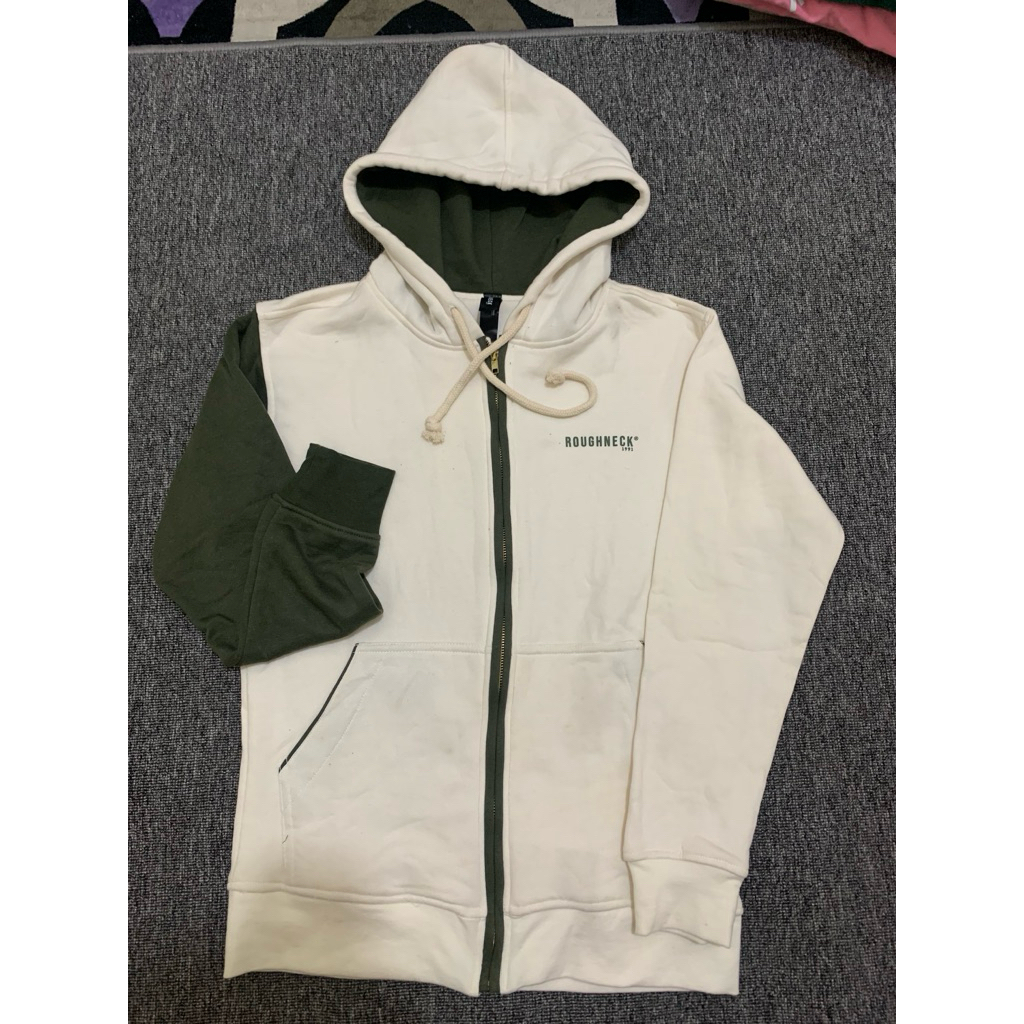 ZIPPER HOODIE ROUGHNECK  SIZE  M