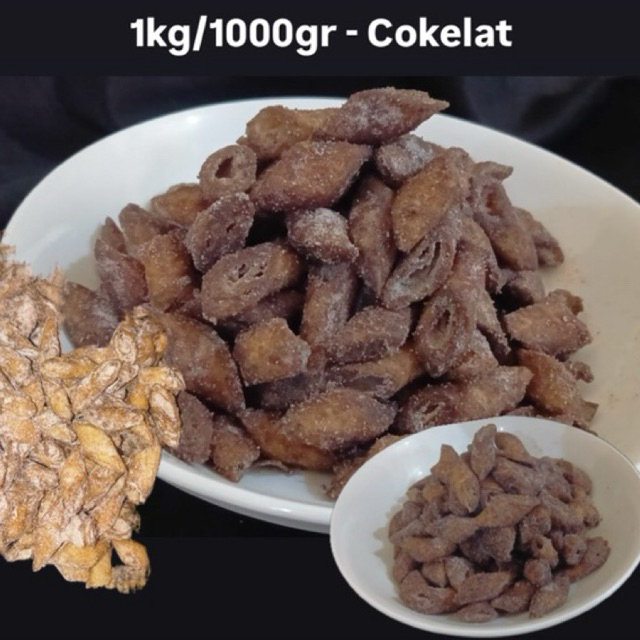 KRIPIK LUMPIA GULUNG COKLAT 1000gr 1kg | Kulit Lumpia goreng | snack murah kiloan kripik pedas kerip