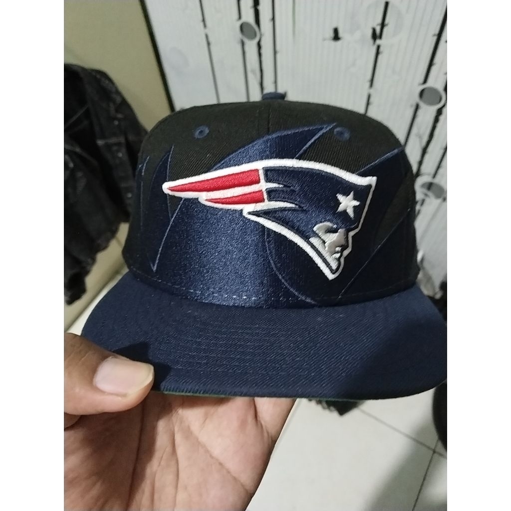 Topi snapback New era Patriot tidal Wave