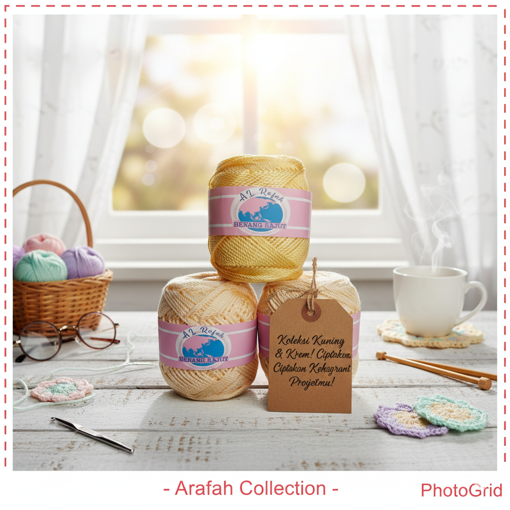 ALRAFAH - BENANG RAJUT SERI SALEM (PILIH WARNA)