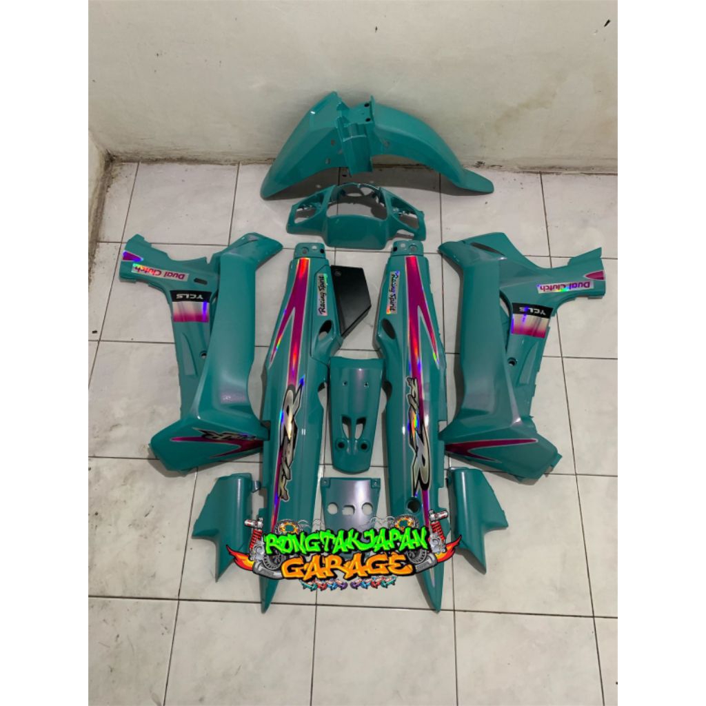 Full Set Bodi Halus Fizr F1zr Fiz r Toska Lembayung Red Set Stiker Custom Cover Body Fiz r F1zr Fizr