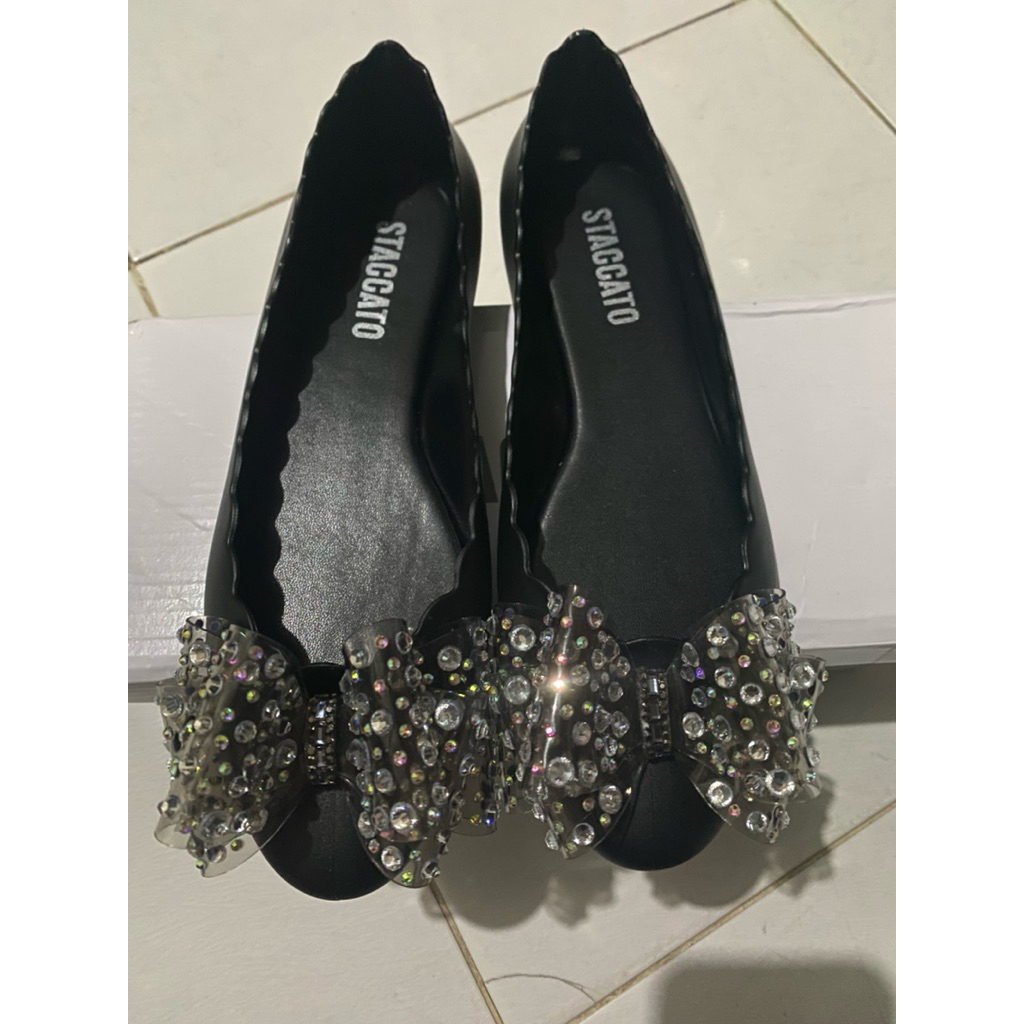 Sepatu Wanita Staccato Black Original