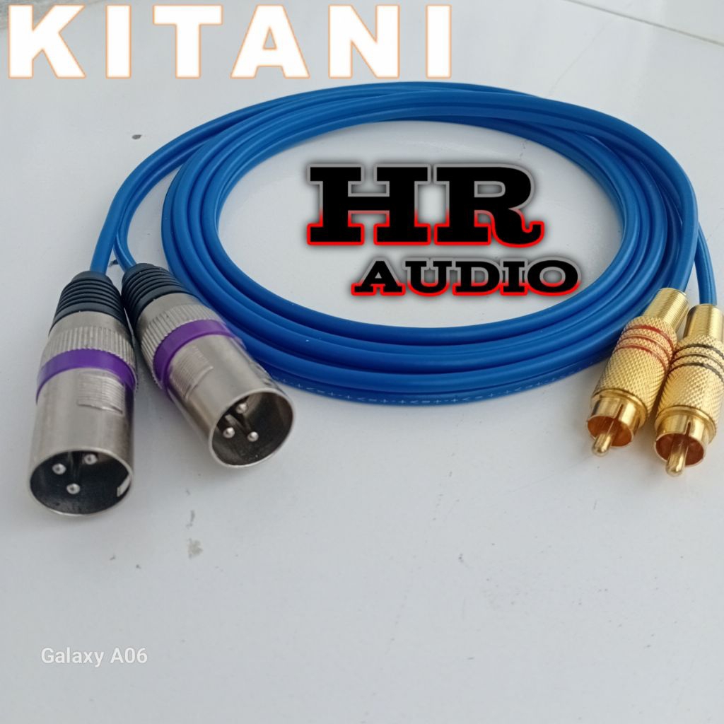 kabel rca to xlr male/xlr male to rca satu pasang