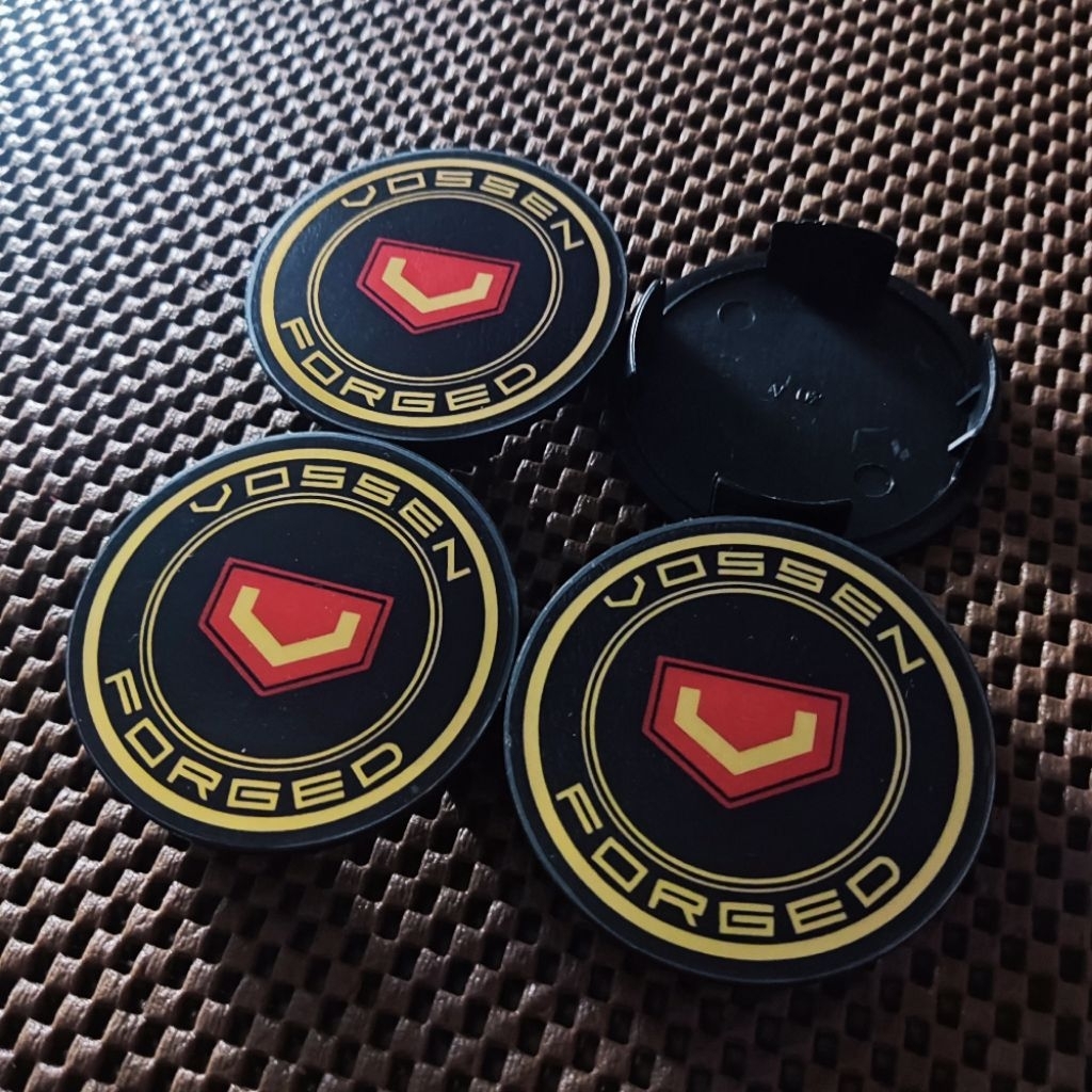 4pcs TUTUP DOP RODA CENTER VELG MOBIL VARIASI DATAR DIAMETER LUAR ±6,5CM