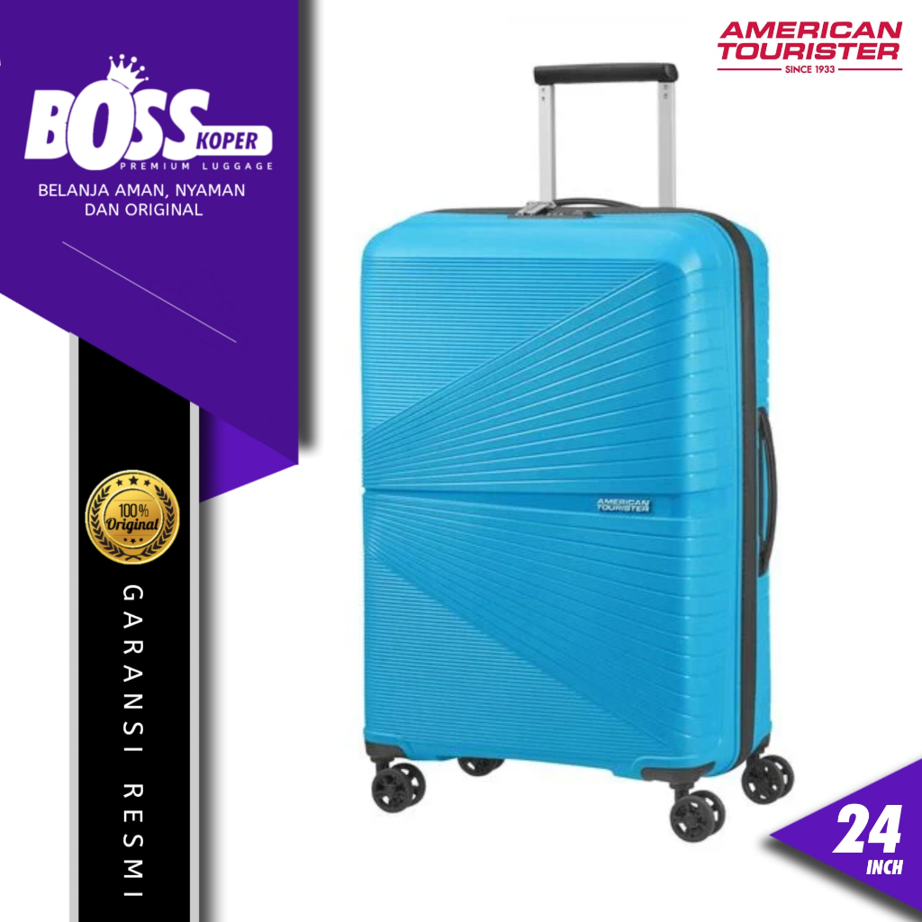 Koper 24 Inch AMERICAN TOURISTER Hardcase Ringan + TSA By Samsonite Original