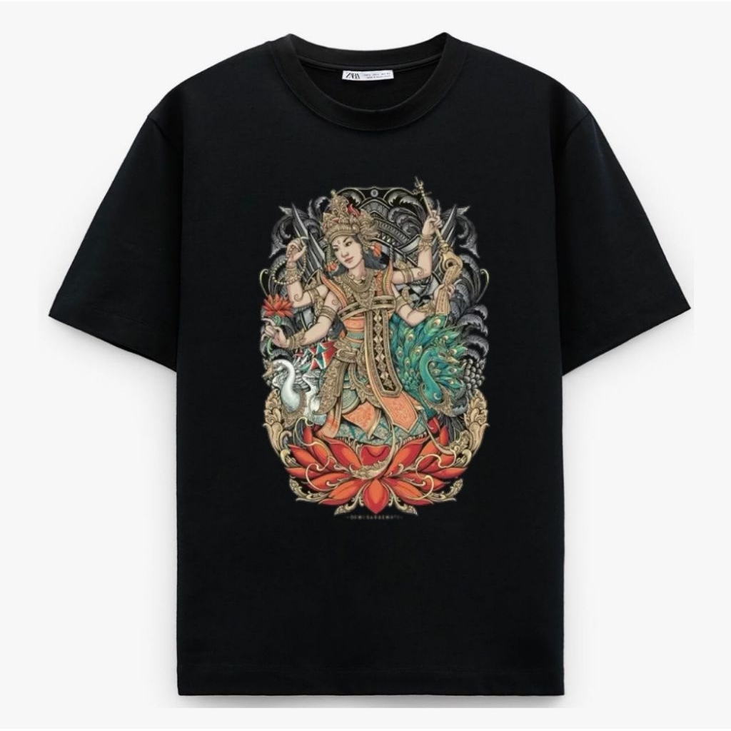 KAOS DEWI SARASWATI HINDU DEWI ILMU PENGETAHUAN SPONSOR