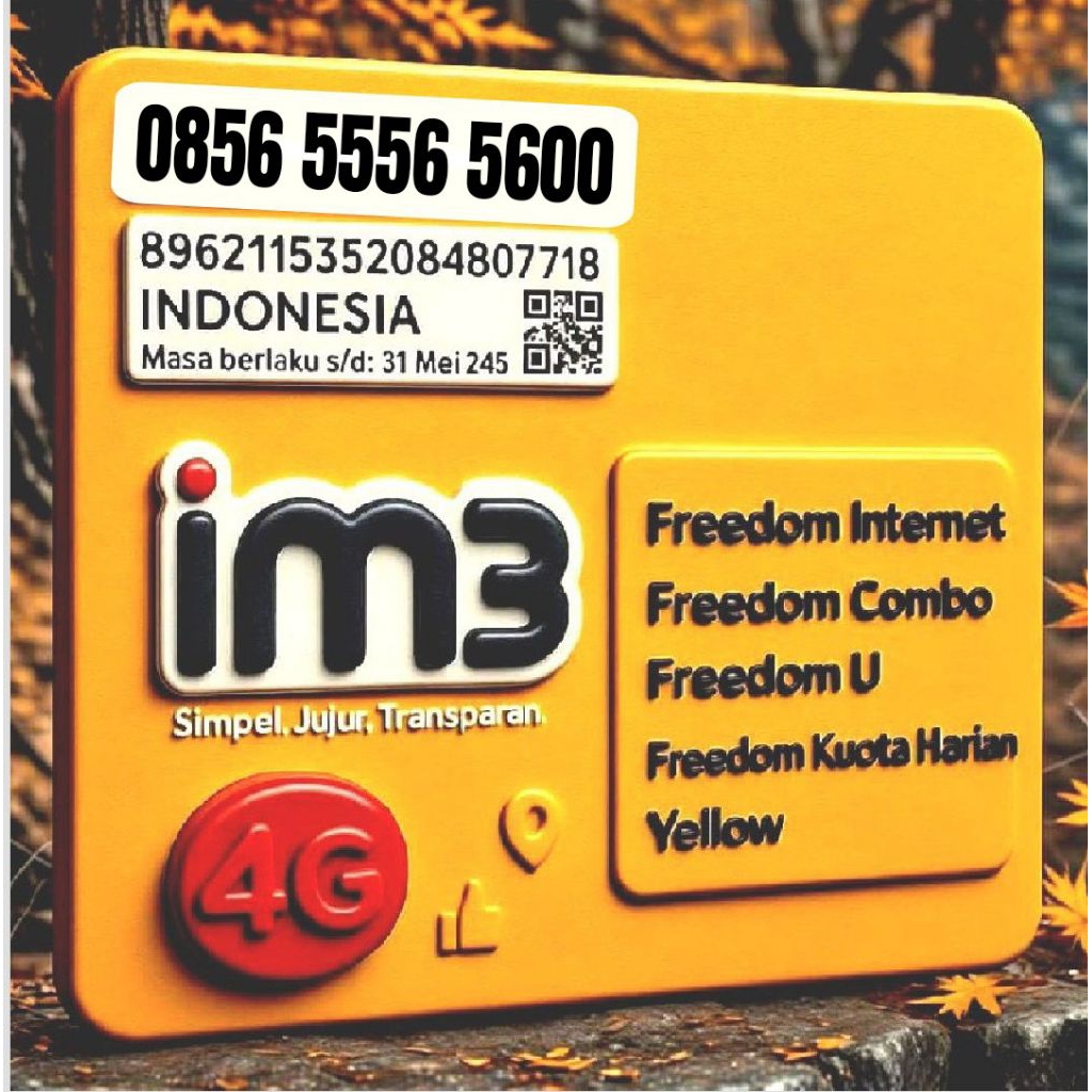 nomor cantik Indosat im3 triple 555 simpel 3 varian murah