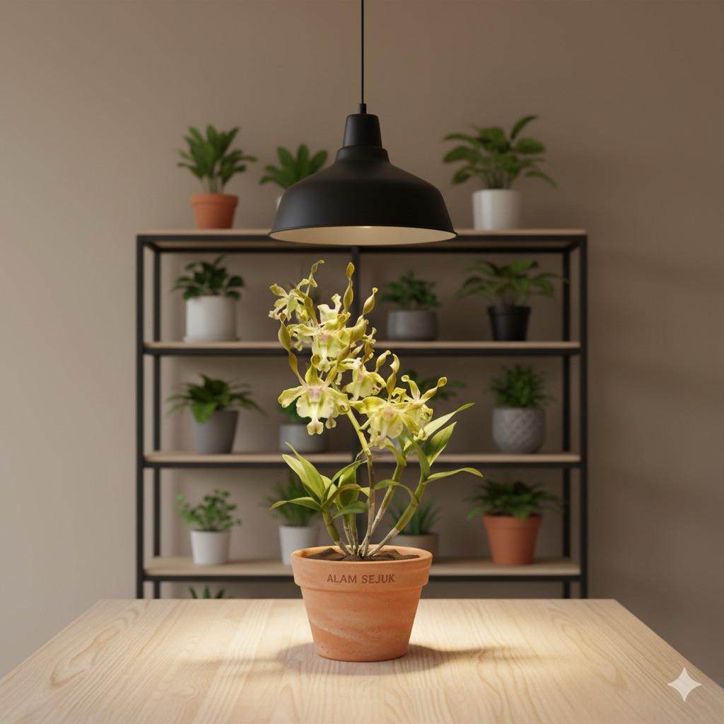 anggrek dendrobium bunga hijau