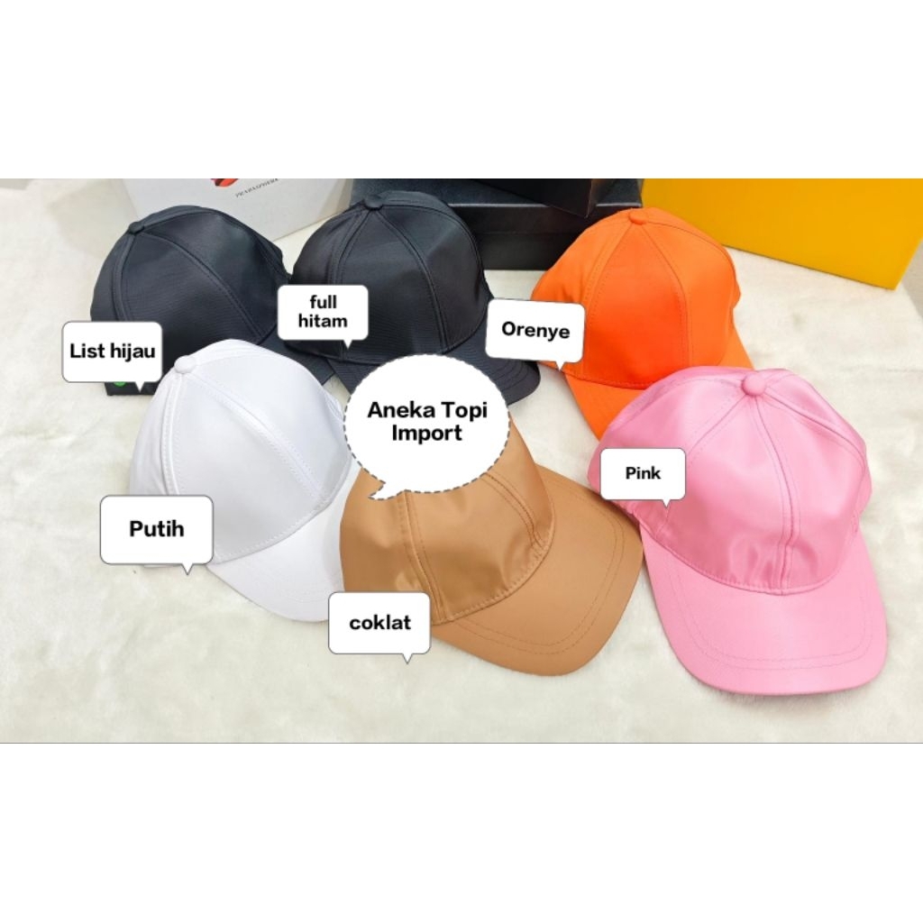 Topi Baseball Prdong Pin Plat Besi logo samping