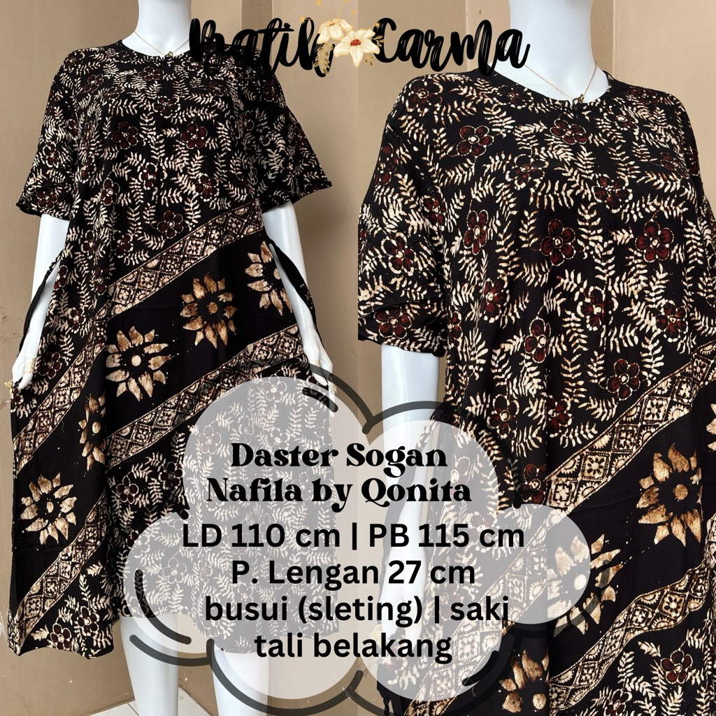 Daster Busui Sogan Nafila by Qonita Batik Pekalongan