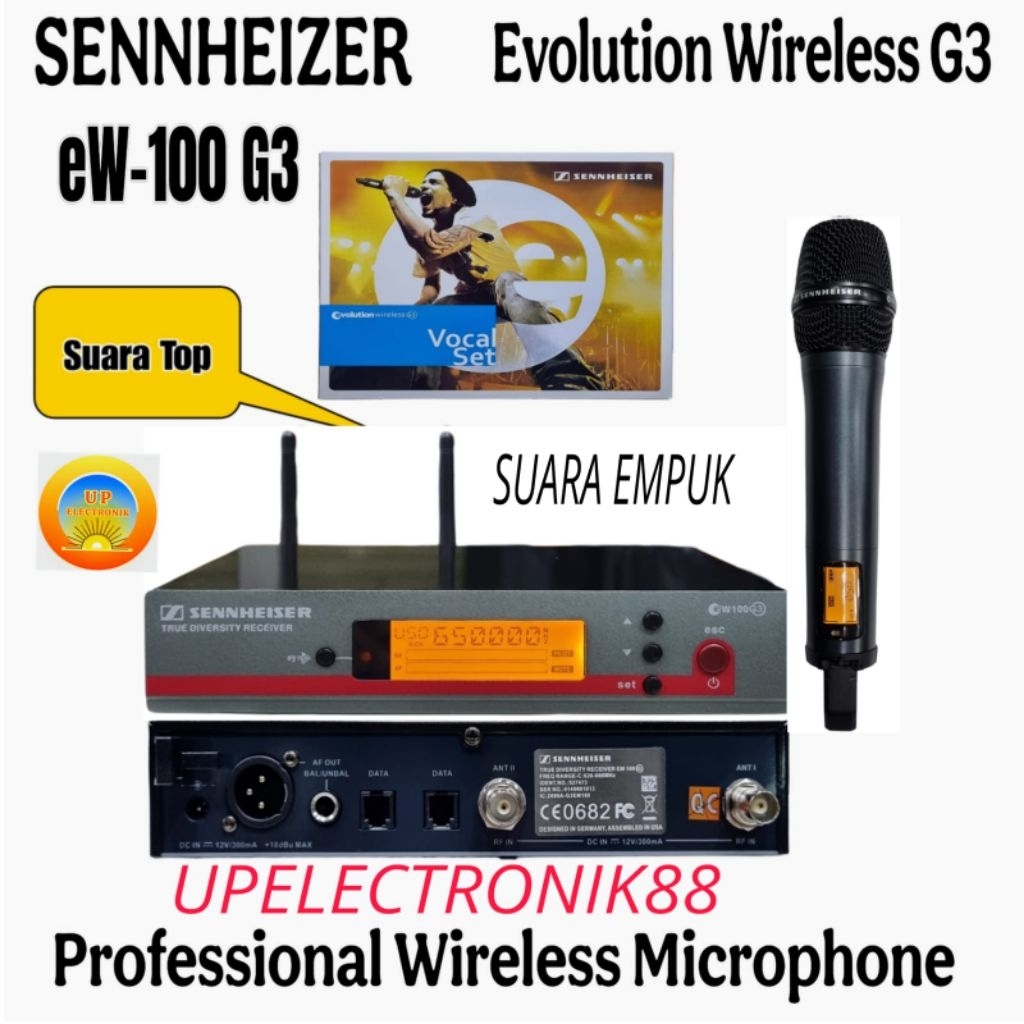 Mic Wireless Sennheiser EW100G3/EW135 G3 Singel Mic