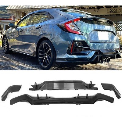 diffuser type R civic hatchback civic HB E/RS carbon pattern