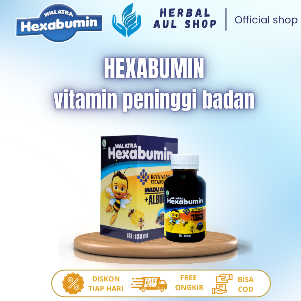 Madu Hexabumin Vitamin Anak Peninggi Badan, Nutrisi Tulang, Vitamin Tulang, Vitamin Tumbuh Kembang A