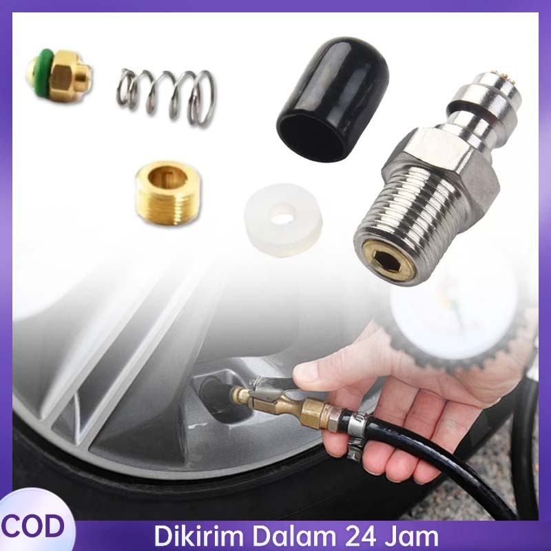 Micro Coupler Pengisian Stainless Impor Kupler Mini Pompa PCP Sparepart Charging Kuat dan Presisi