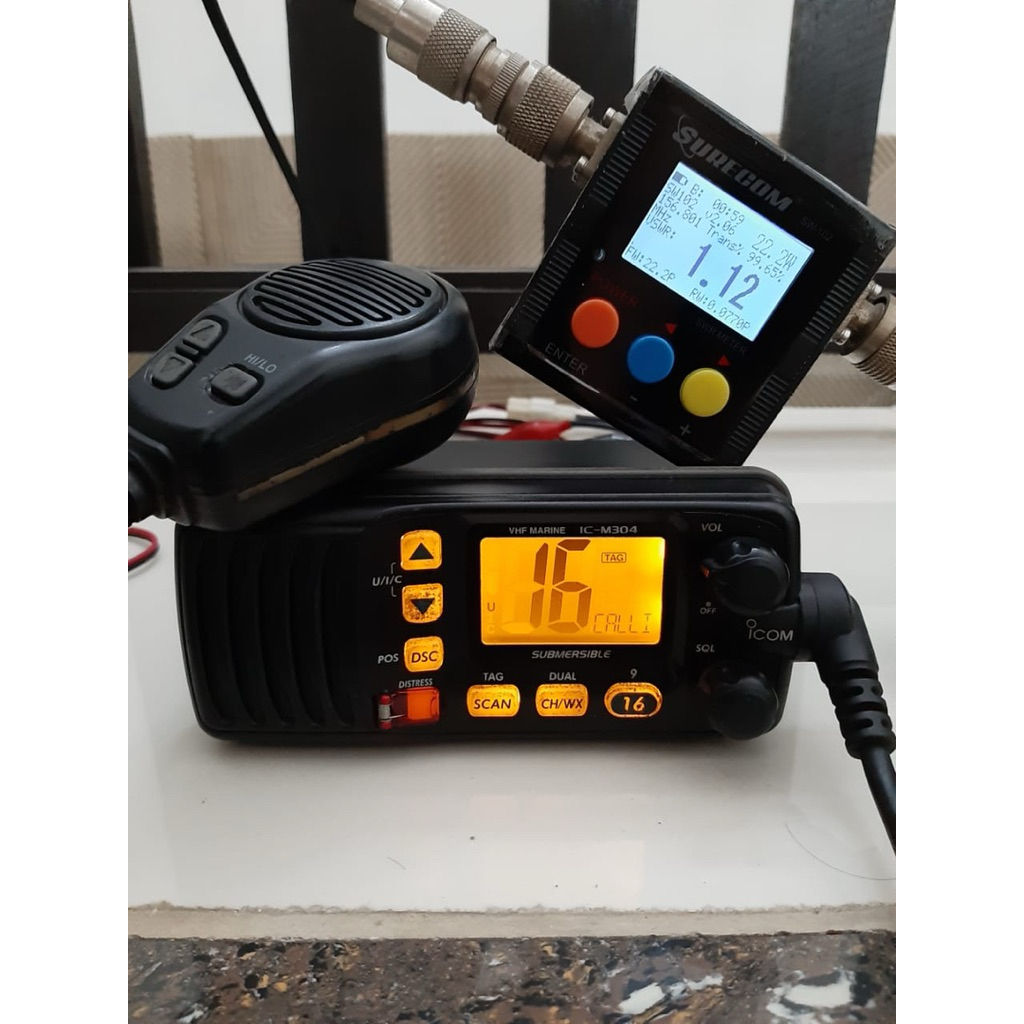 RADIO RIG KOMUNIKASI ICOM IC M304 KONDISI NORMAL