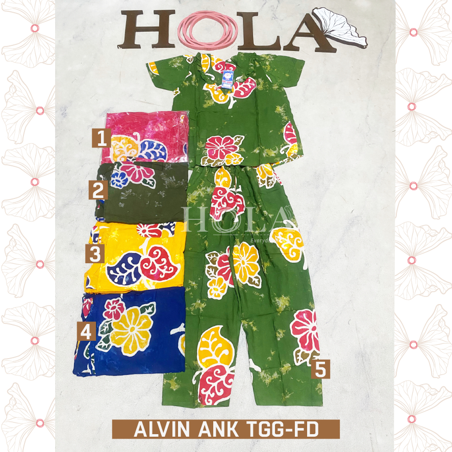 HOLA_FASH | SETELAN ALVIN TANGGUNG, SETELAN BATIK ANAK TANGGUNG