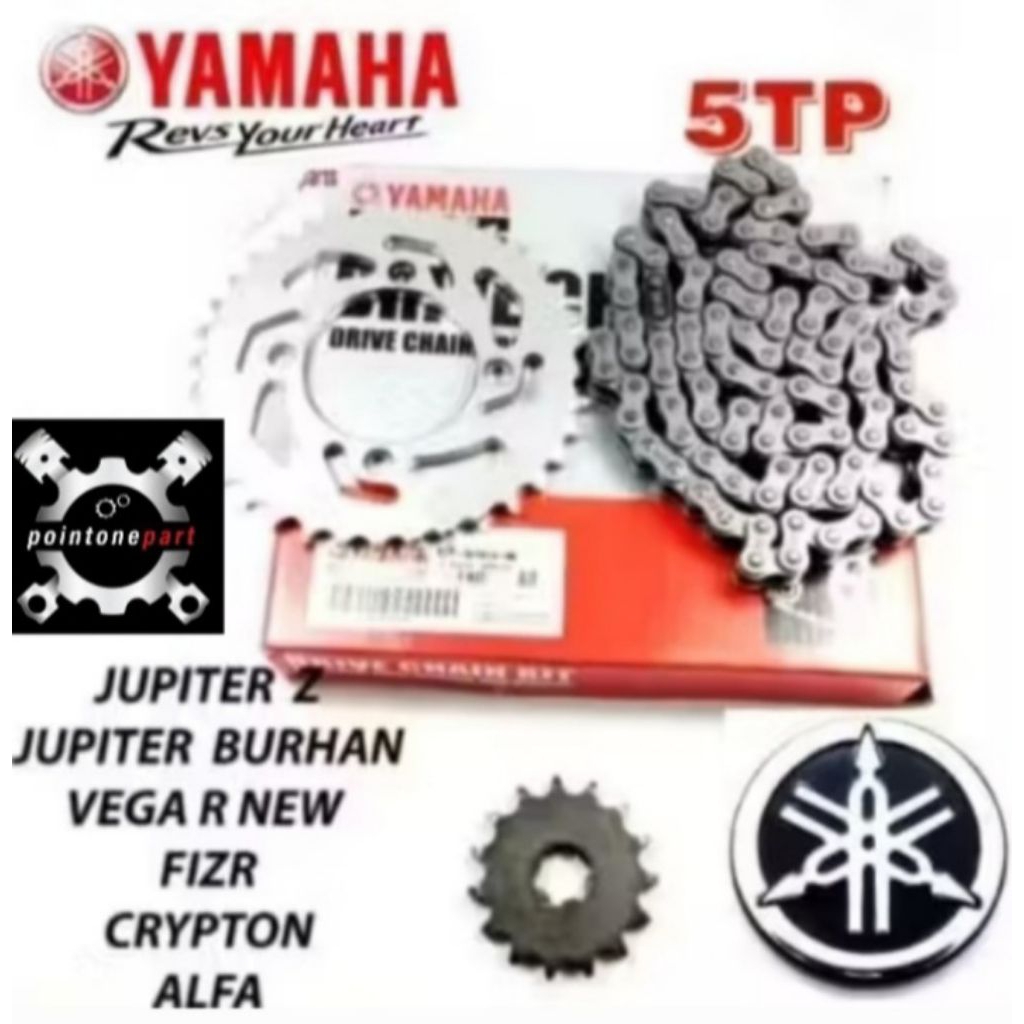 Gir Set Paket ORIGINAL YAMAHA (5TN) Jupiter Z /Crypton /Vega R /VEGA R New /Alfa /F1ZR