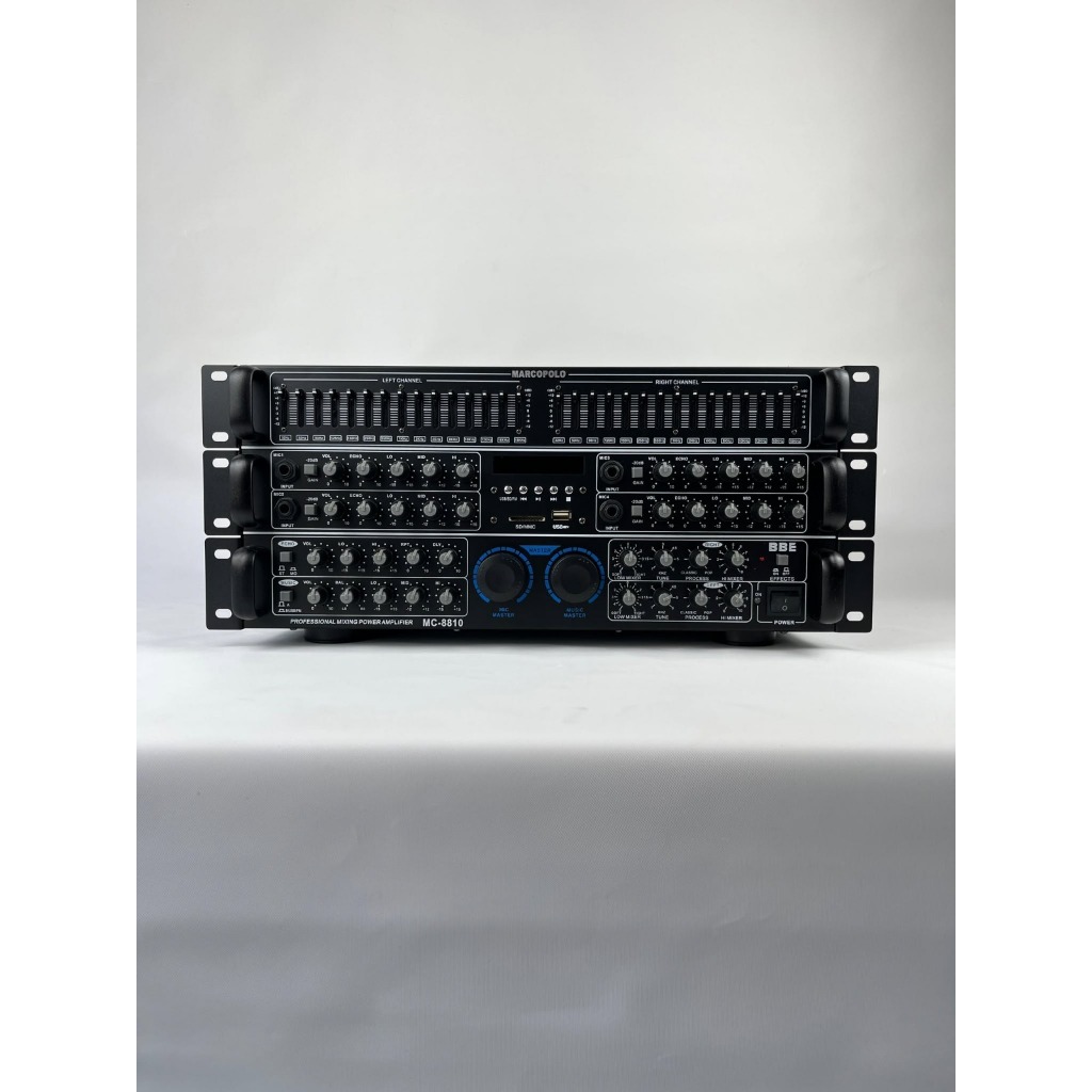 Amplifier Power Mixer Bluetooth/USB/ MP3 Karaoke Marcopolo MC 8810