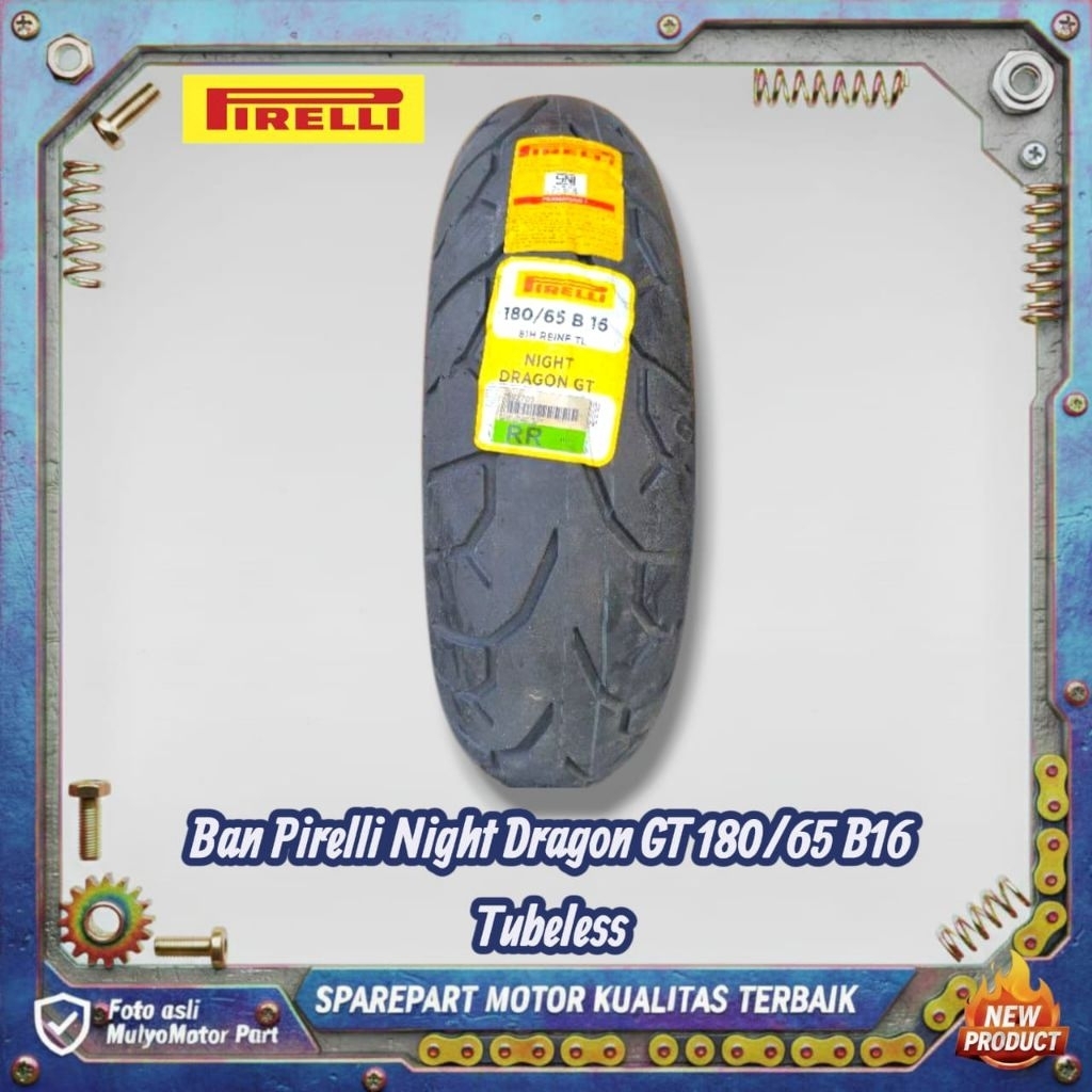 Ban Pirelli Night Dragon GT 180/65 B16 Tubeless – Ban Belakang Motor Cruiser / Harley – Original Pir