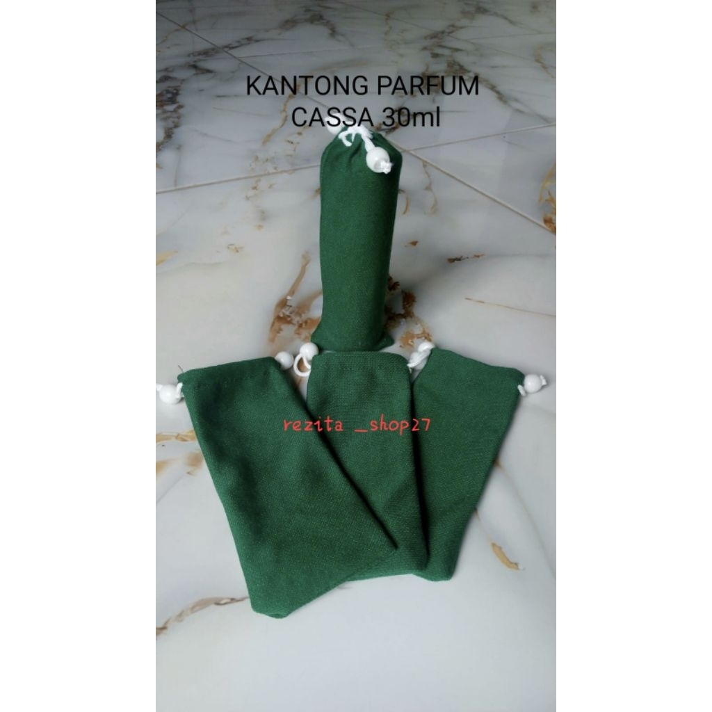 ( 100Pcs ) SARUNG BOTOL PARFUM / POUCH PARFUM 30ml CASSA