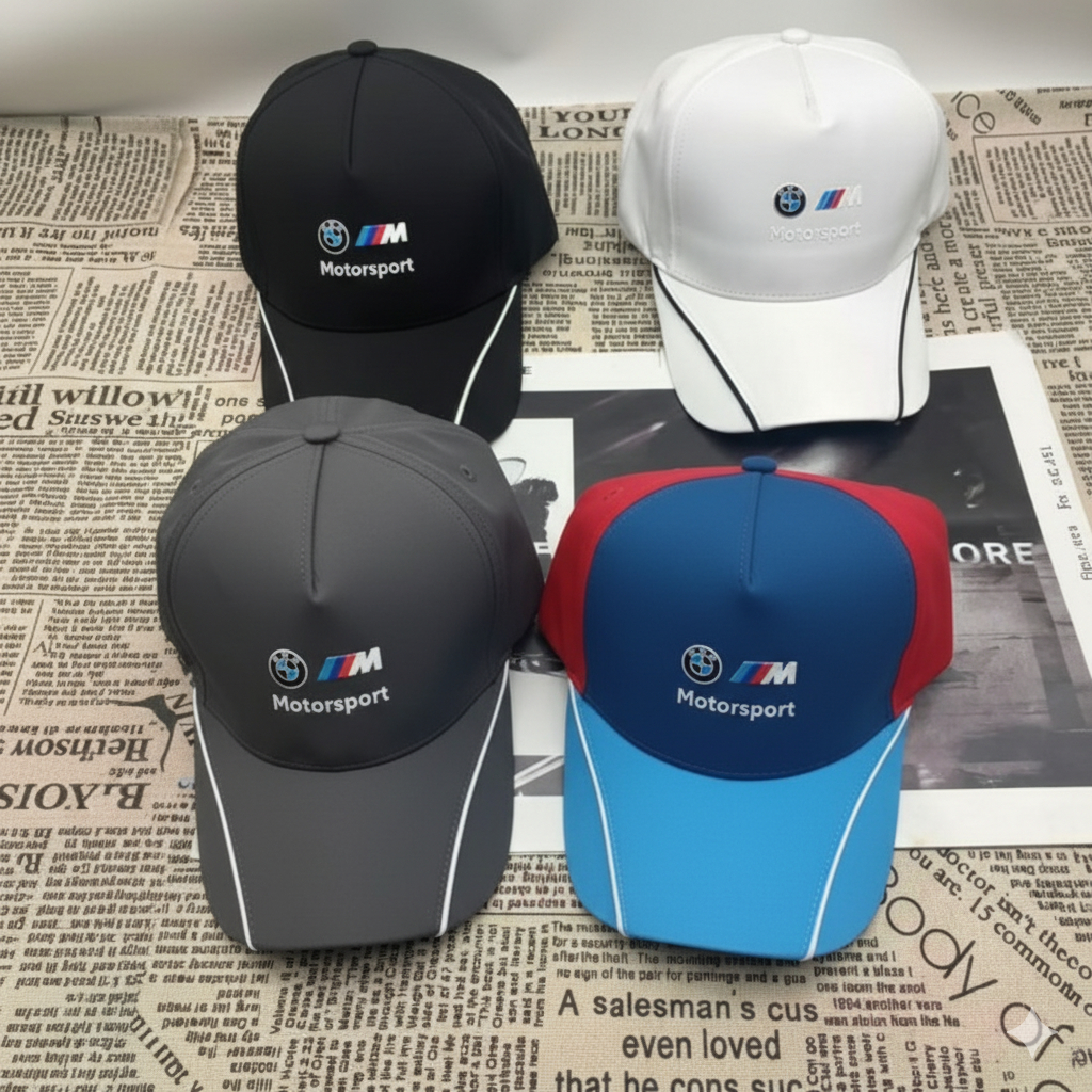 AMG BMW Baseball Caps #510 Topi Logo Bordir Karet Import Premium High Quality Black Hip Hop Import