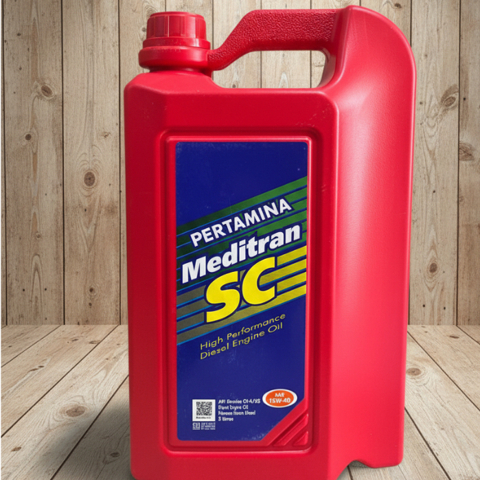 OLI Pelumas Meditran SC Oli 5L 15W 40SF Diesel Mobil Truk
