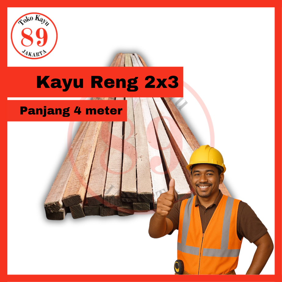 Kayu Reng 2x3 Meranti Kuat / Reng 2x3 Murah / Kayu Reng Bagus