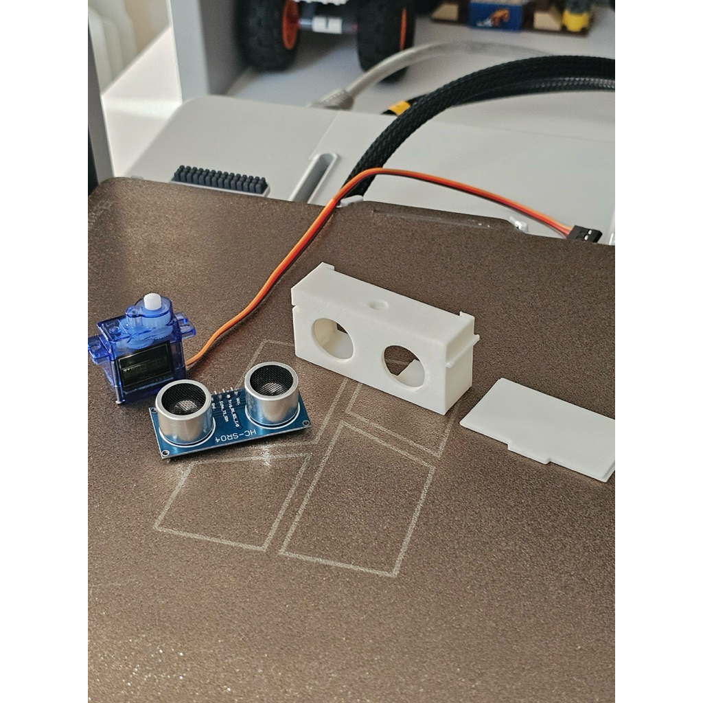 Casing Modular Ultrasonic Sensor HC-SR04 – Box Pelindung Sensor Jarak Arduino / Robotik / IoT – Bisa