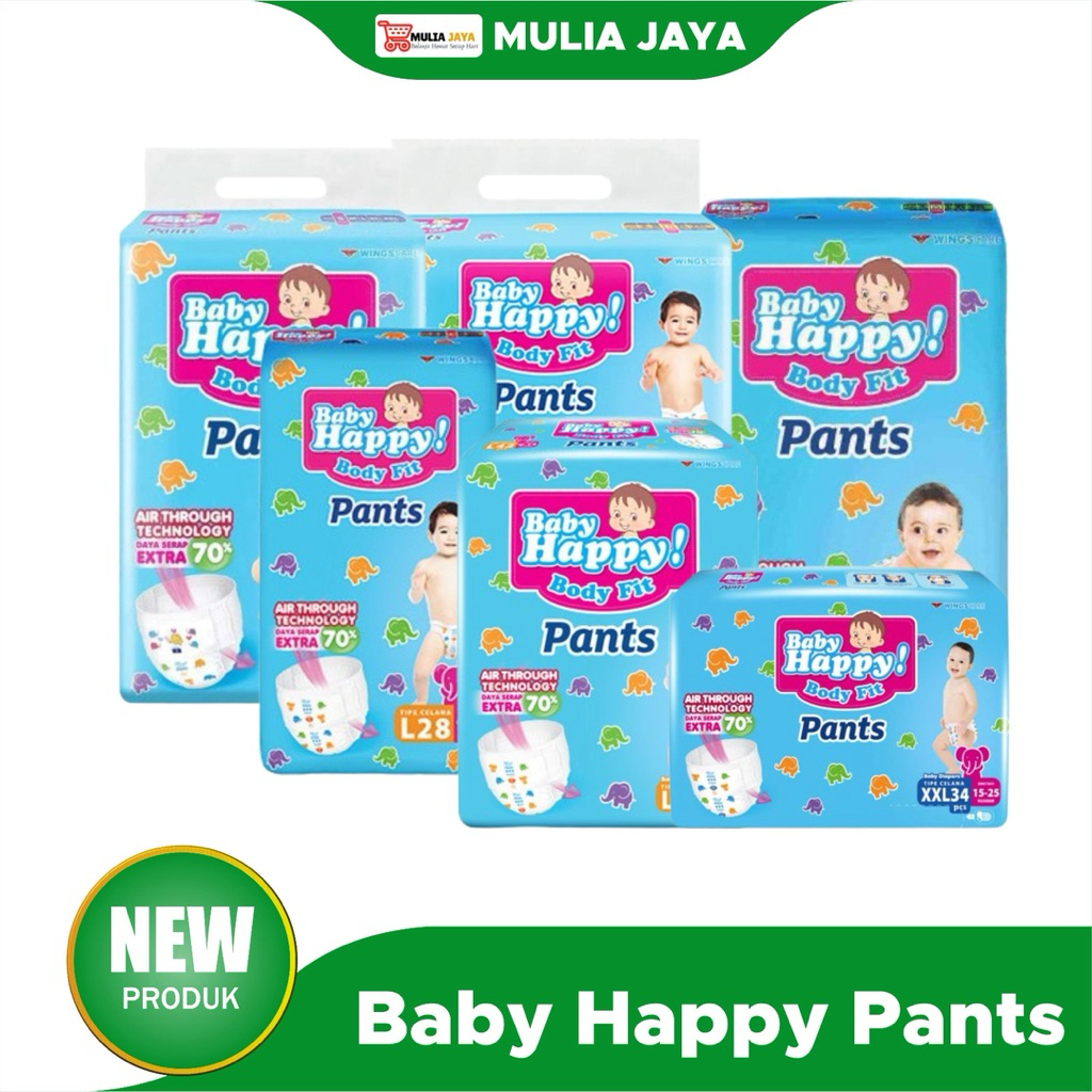 BABY HAPPY PANTS S38+2/M32/L28/XL26/XXL24