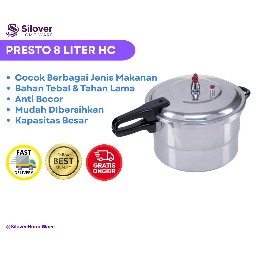 Panci Presto HC 8 Liter / Panci Presto