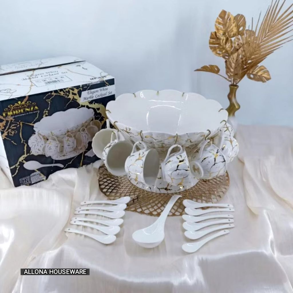 WADAH ES BUAH / SOUP SET KERAMIK MARBLE FIORENZA 898