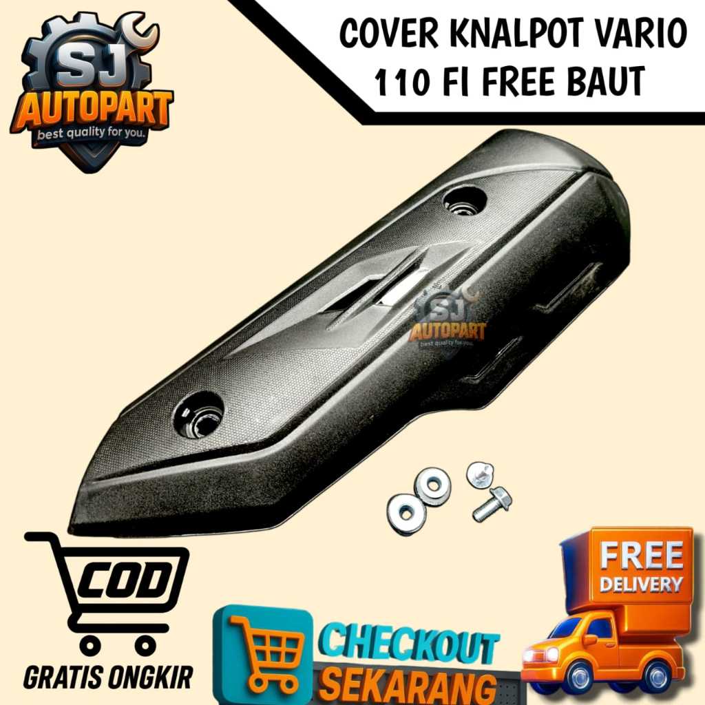 COVER KNALPOT VARIO 110 FI TAMENG KNALPOT VARIO 110 TUTUP KNALPOT VARIO 110 FI