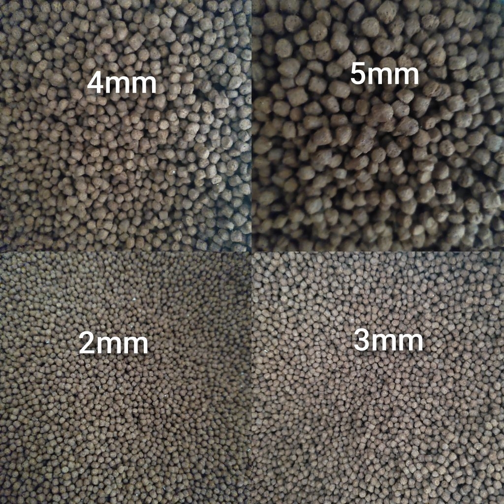 Pelet ikan apung air tawar 1kg - pelet lele nila gurame bandeng patin gabus ukuran 2mm 3mm 4mm 5mm