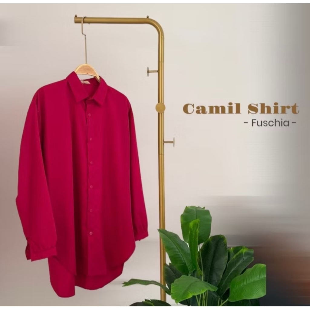 CAMIL SHIRT - READY GREEN EMERALD DAN FUSCHIA