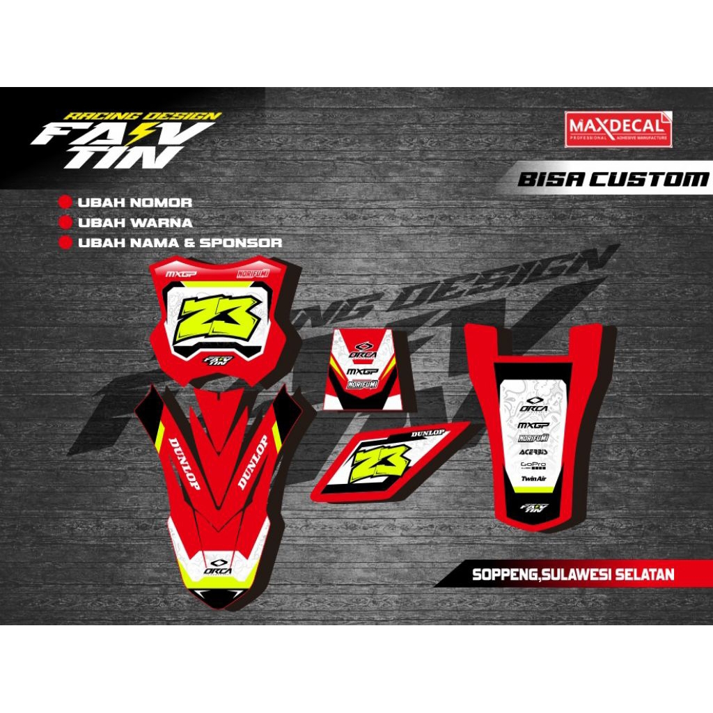 Decal Stiker Taksi Gabah Ojek Gabah Striping Stiker Motor Taksi