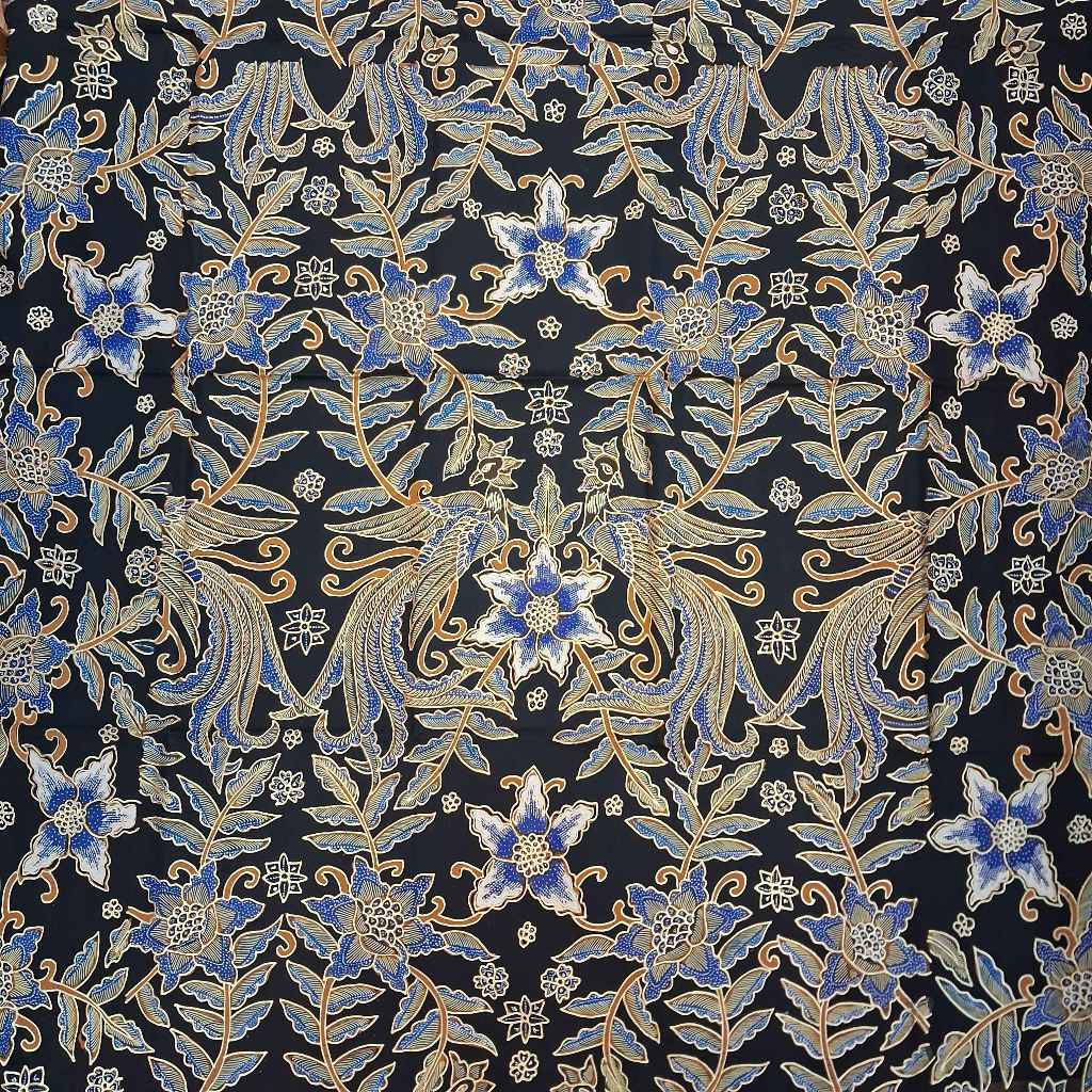 bedjo batik - kain batik tulis bahan katun prada gliter emas premium limited