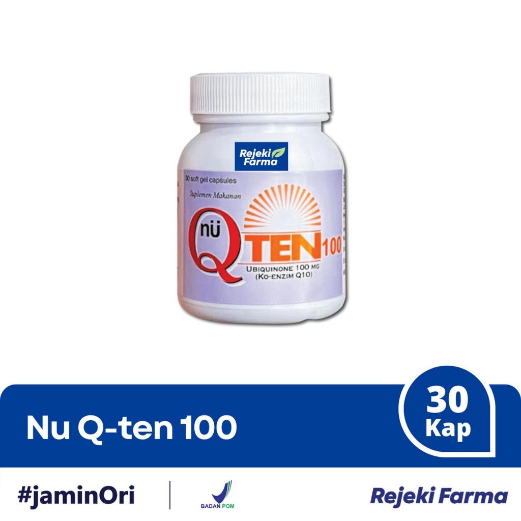 Nu Qten 100 mg / 100mg 30 Kapsul Softgel - Q-TEN / Q TEN / NuQten