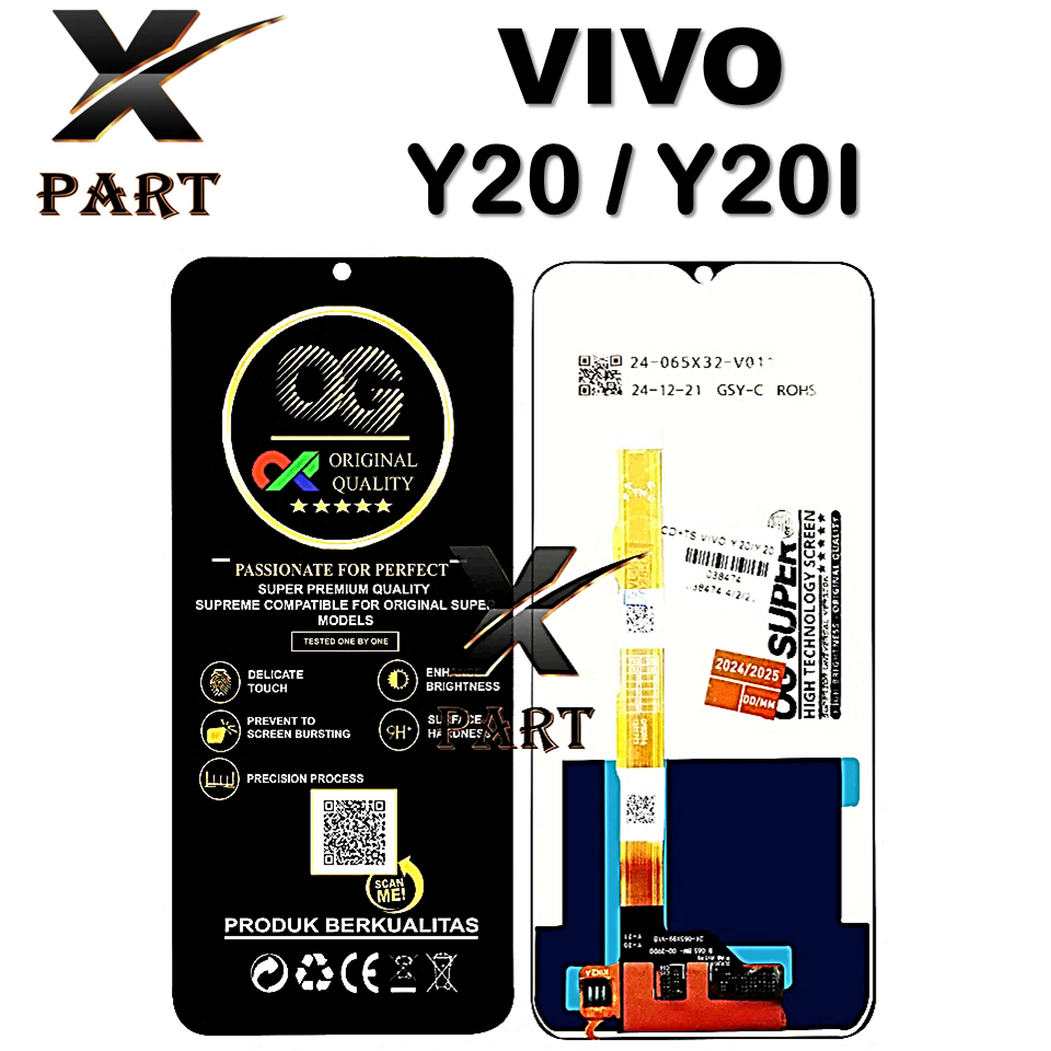 LCD TOUCHSCREEN VIVO Y20 / Y20I ORIGINAL 100% COMPLETE FULLSET