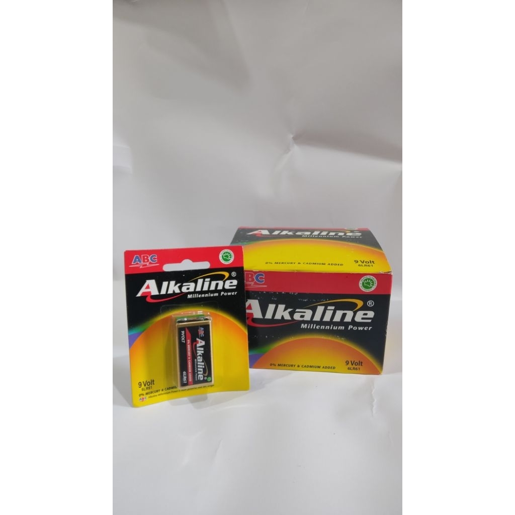 Baterai/Batrai/Batu Batrai ALKALINE Kotak 9 Volt / 9V