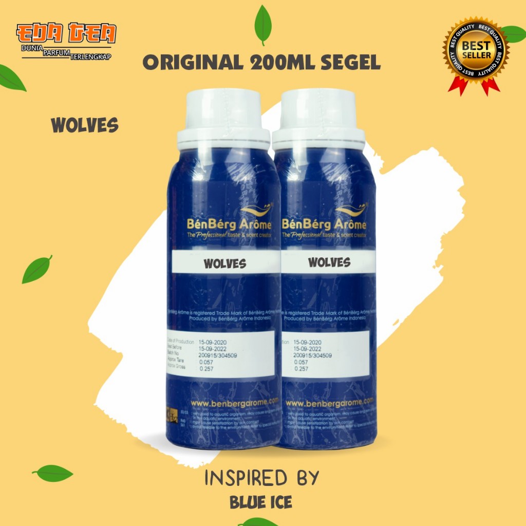 bibit parfum murni WOLVES  BENBERG 200ML SEGEL