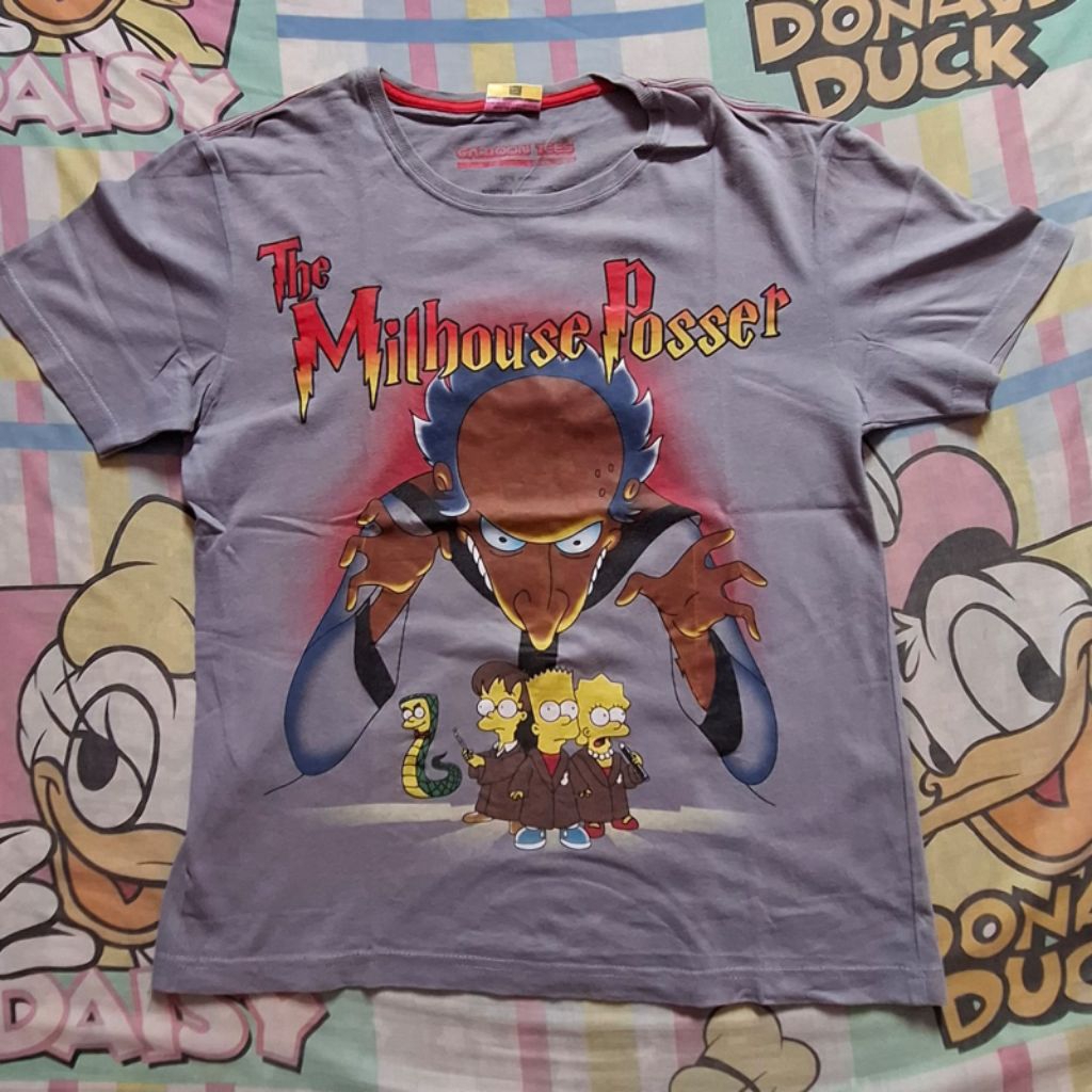 Kaos The Simpsons Harry Potter Grey Cool Teen Preloved