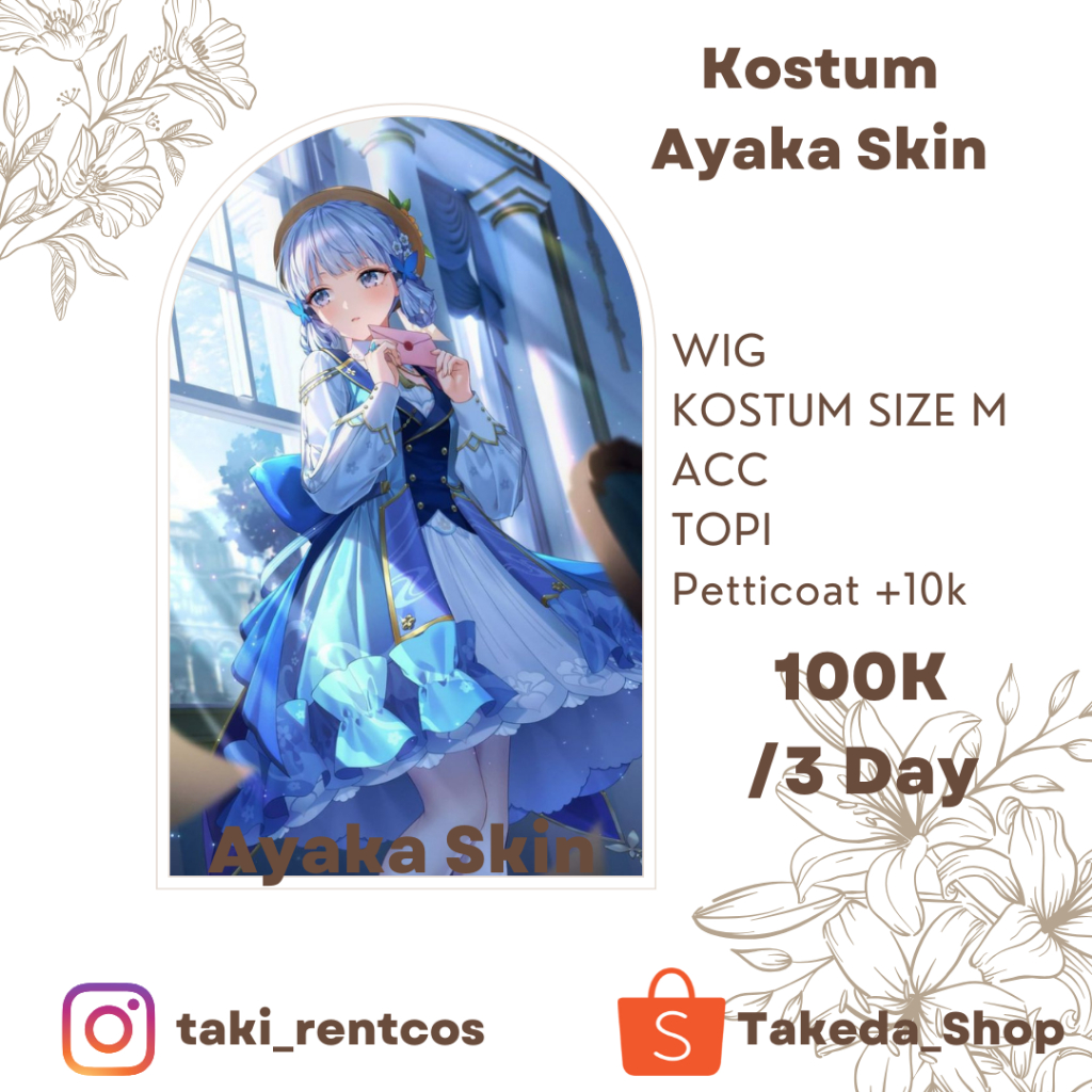 [RENTAL] Kostum Ayaka Skin Size M