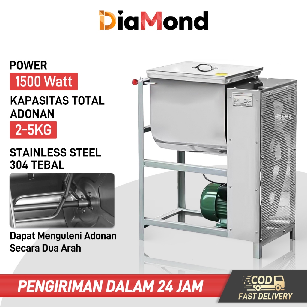 Mesin Pengaduk Adonan Mie Cireng Cilok Adonan Padat/Penggiling Mie/Horizontal Dough Mixer/Mixer adon