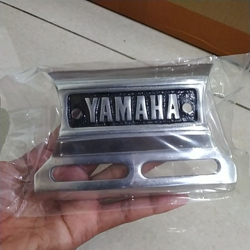 emblem kumis klakson yamaha rx king cobra rx king master rxk almunium old