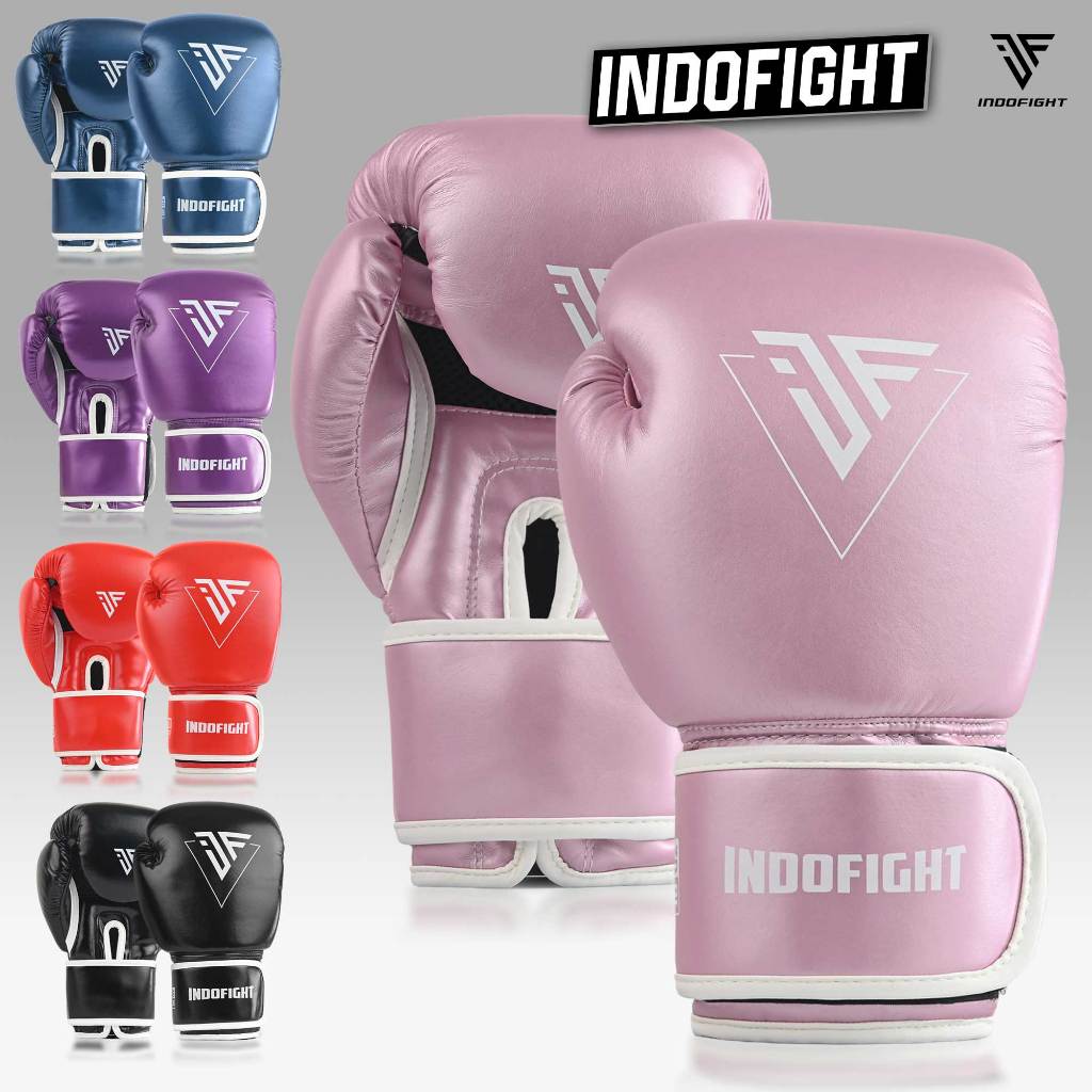 Sarung Tinju Muay Thai Dewasa Indofight Boxing Glove MuayThai Training Gloves Kickboxing
