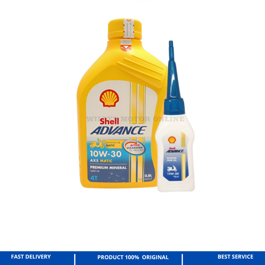 Shell AX5 Matic Scooter 10W-30 800ml / Oli Shell Matic AX5